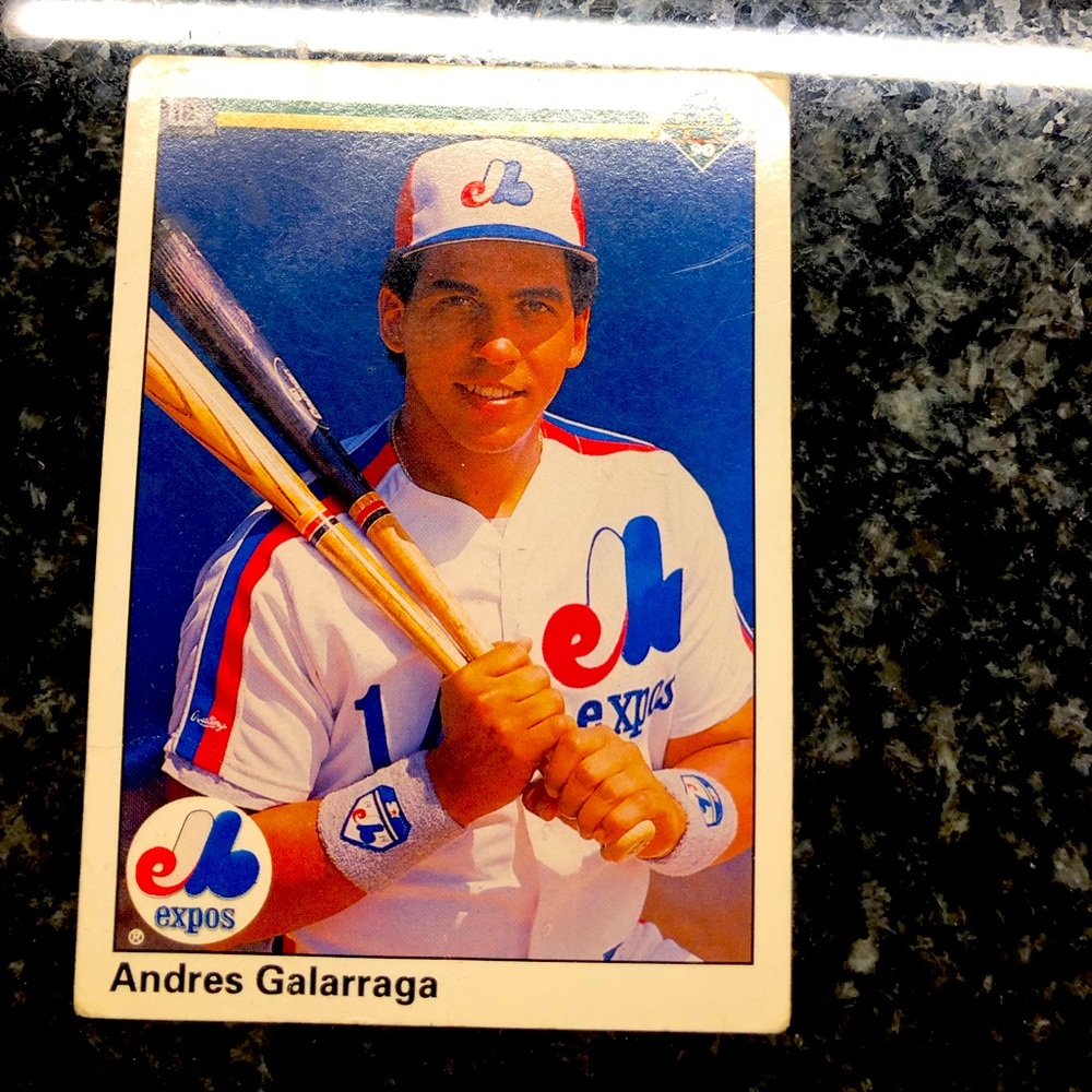 Andres Gallaraga Upper Deck 1990 #356 baseball card!!